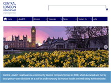 Tablet Screenshot of centrallondonhealthcare.co.uk
